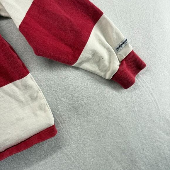Vintage Oneonta State Rugby Shirt mens Small Red White Hooded Thick Heavy Cotton - Picture 10 of 11